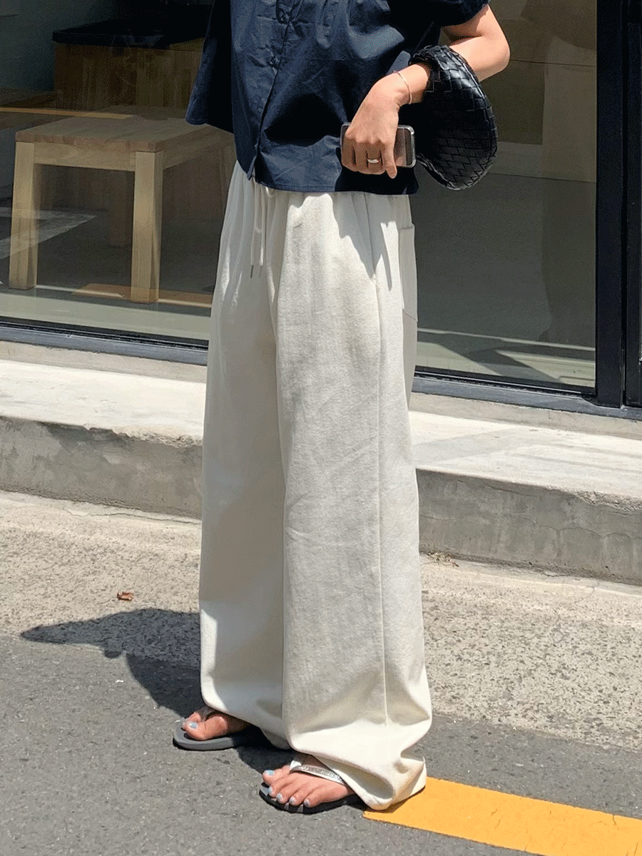 지미 코튼 밴딩 팬츠