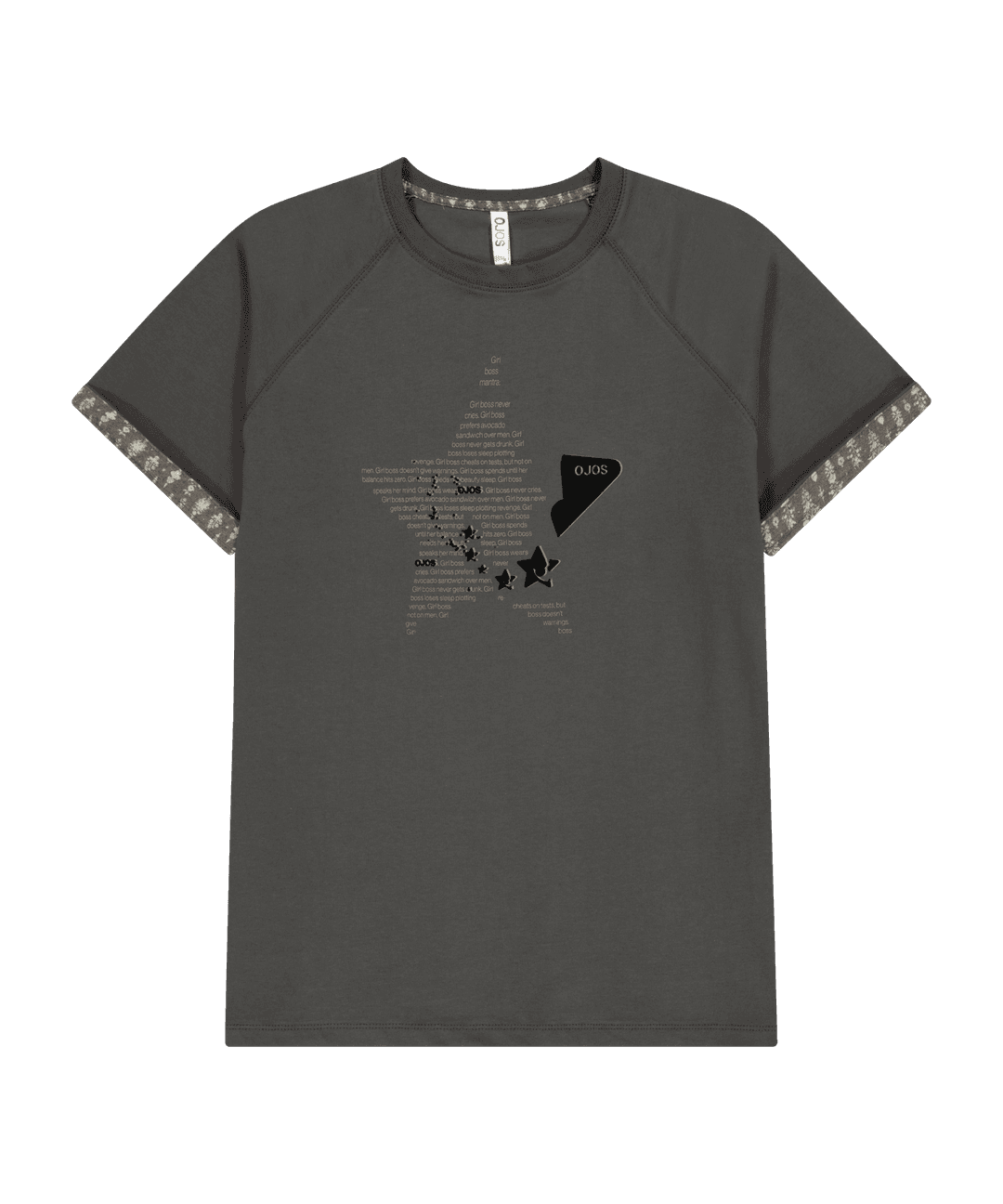 *PREVIEW* Double Sleeves Raglan T-shirt / Charcoal