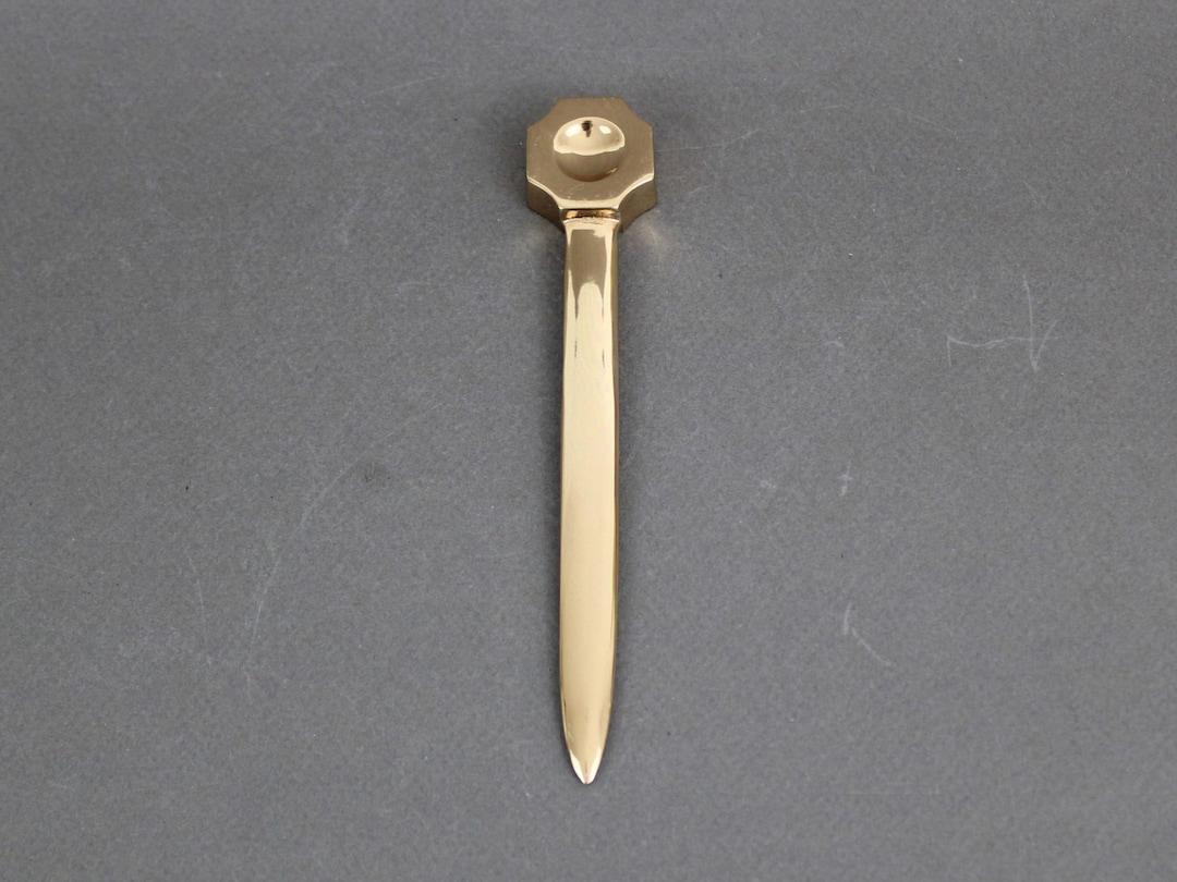 Vintage 1970s MONIQUE GERBER bronze letter opener, Design by Sigvard Bernadotte, French & Swedish artists