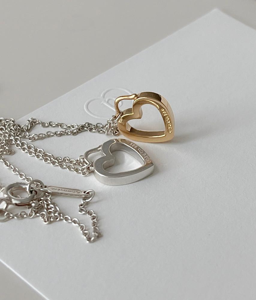 [중고] tiffany&co  티파니앤코 센티멘탈 목걸이