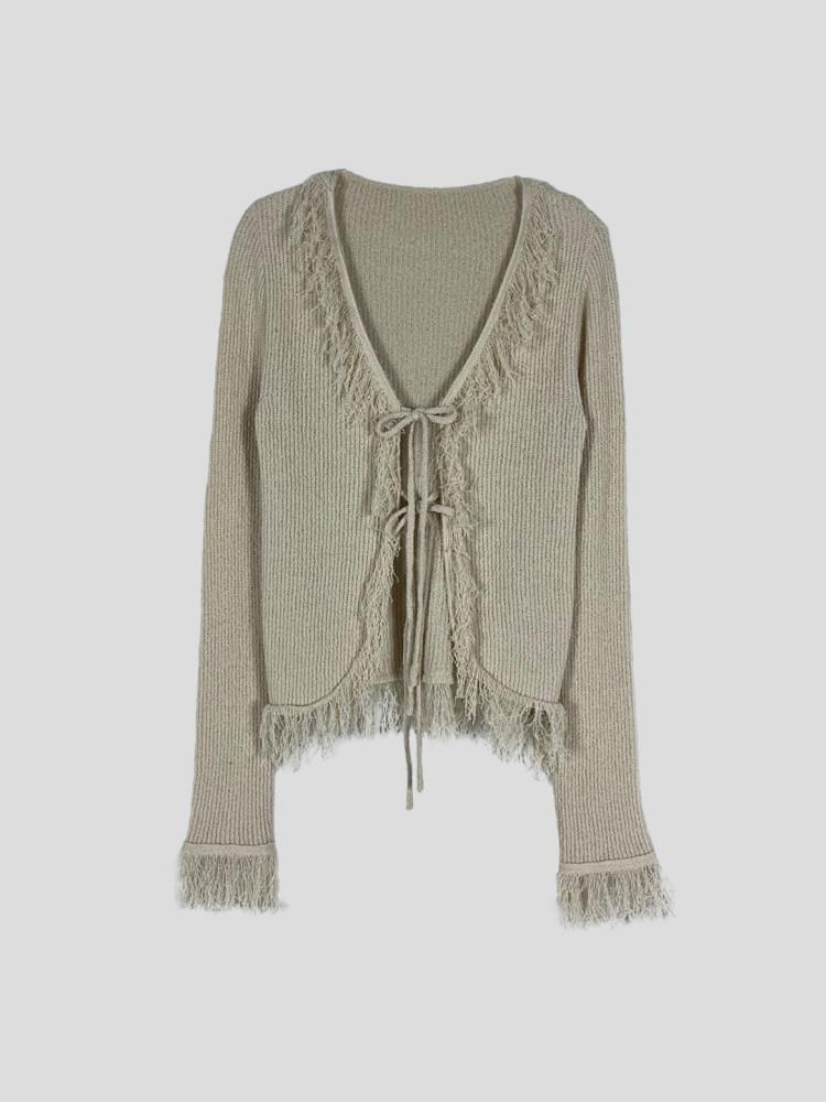 [가을신상]TASSEL KNIT CARDIGAN 테슬니트가디건