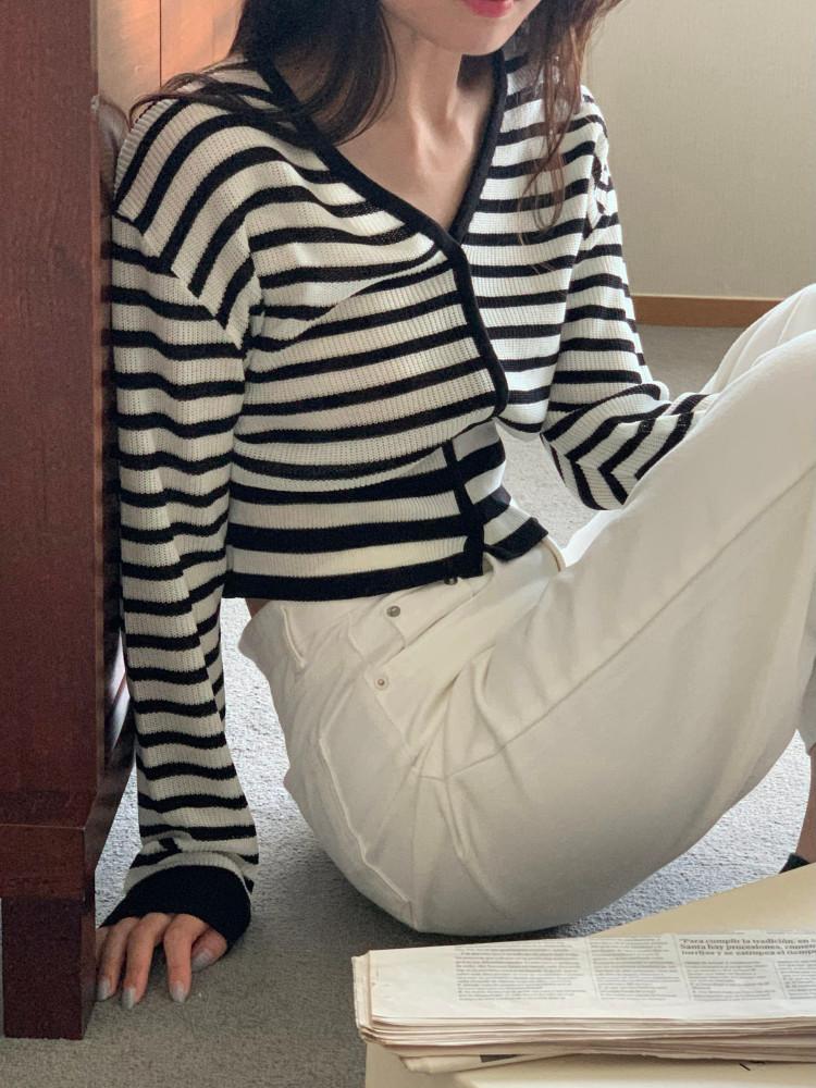 하우 단가라 니트 (3color)