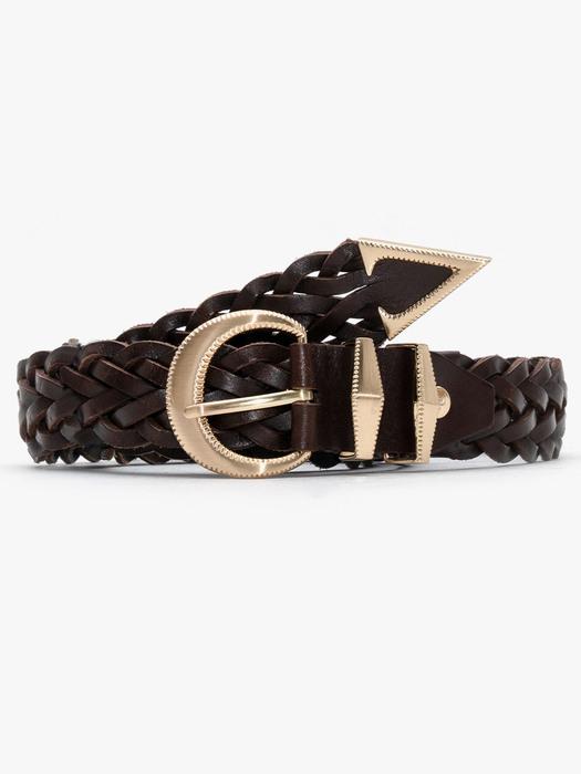 ALCBT001 AC Signature_Belt W.Brown & Gold