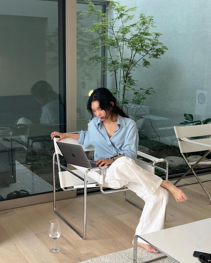 베이크 크롭 셔츠 (3color)