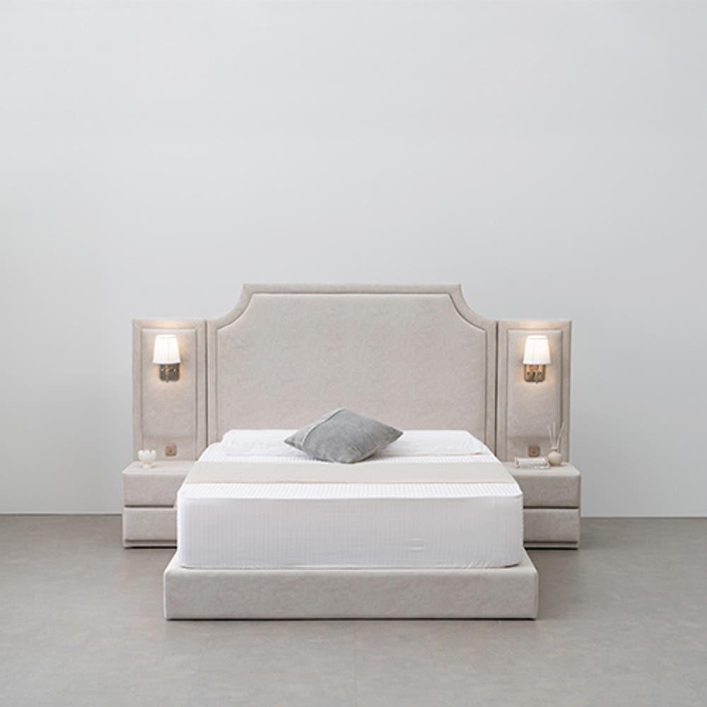 [베스트슬립] 세인트 크림베이지 패브릭 주문제작 핸드메이드 프레임