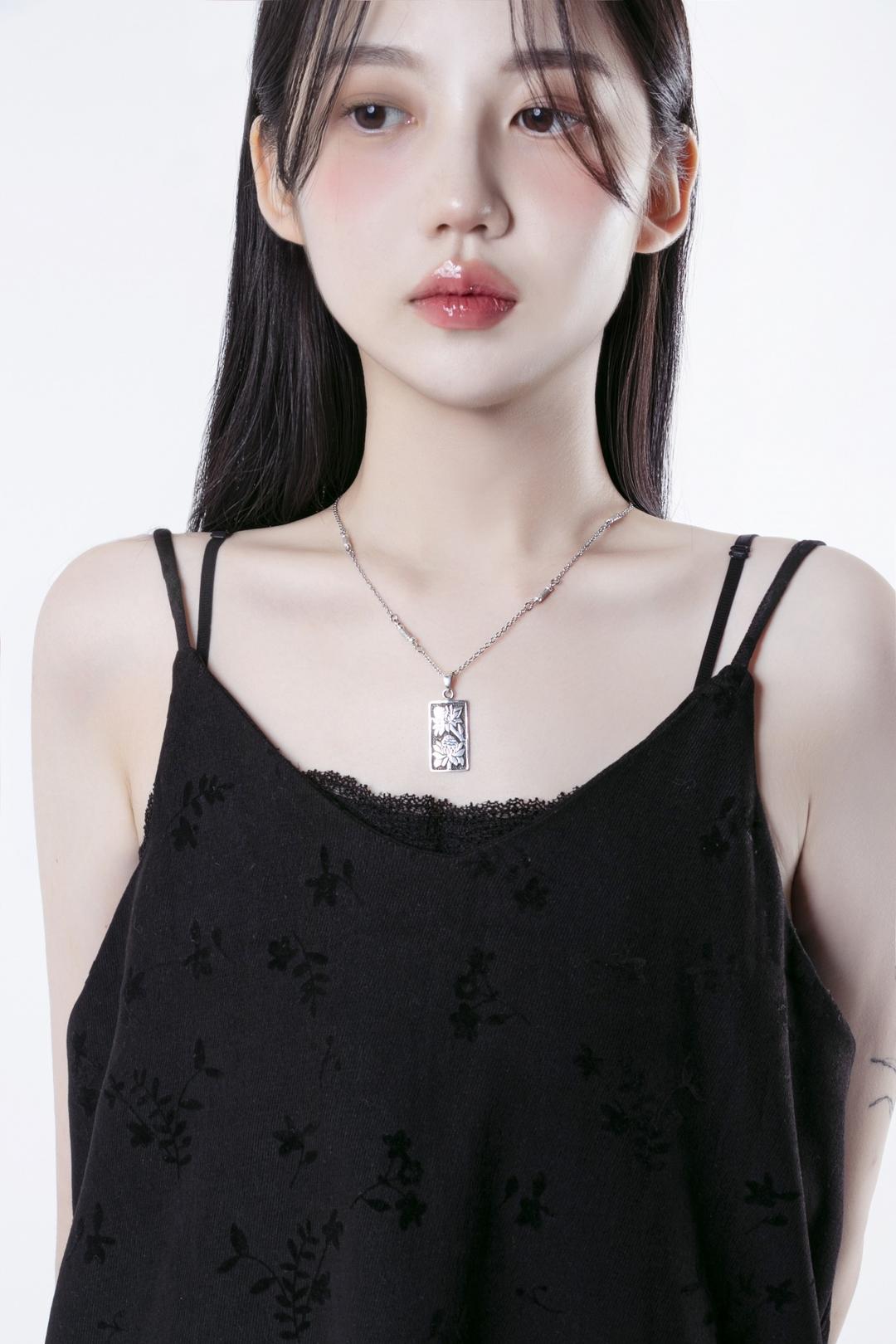 花 연꽃 necklace (silver)