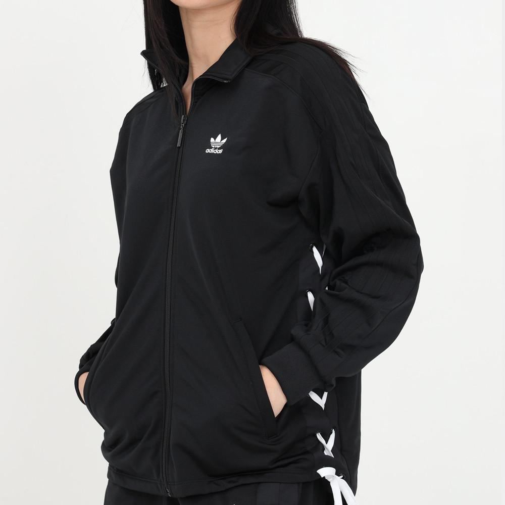 아디다스 여성 올웨이즈 레이스업 트랙탑 블랙