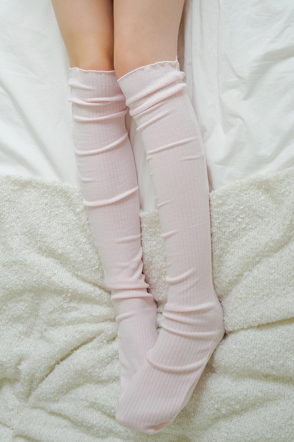 FLOWER KNEE SOCKS_TT4W705PK