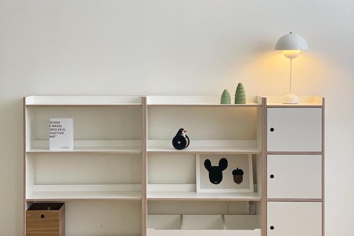 3단 책장 멀티장 선반장 교구장 도어장