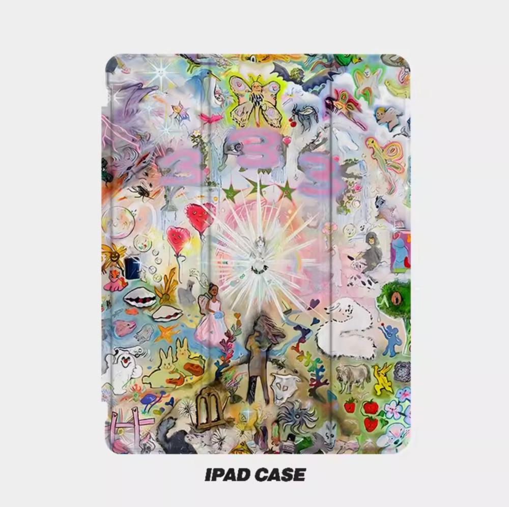 Ipad case 내 머릿속은 홀리몰리해 아이패드케이스 일러스트커버 특이한케이스 2024