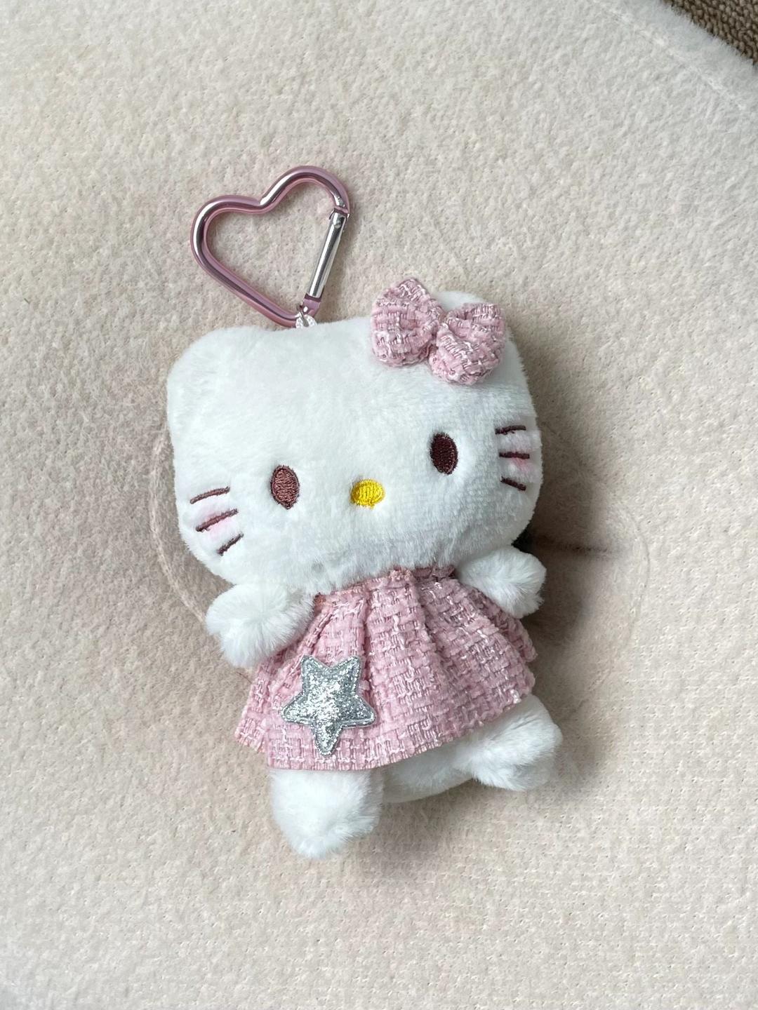 Pink Skirt KT plush keychain