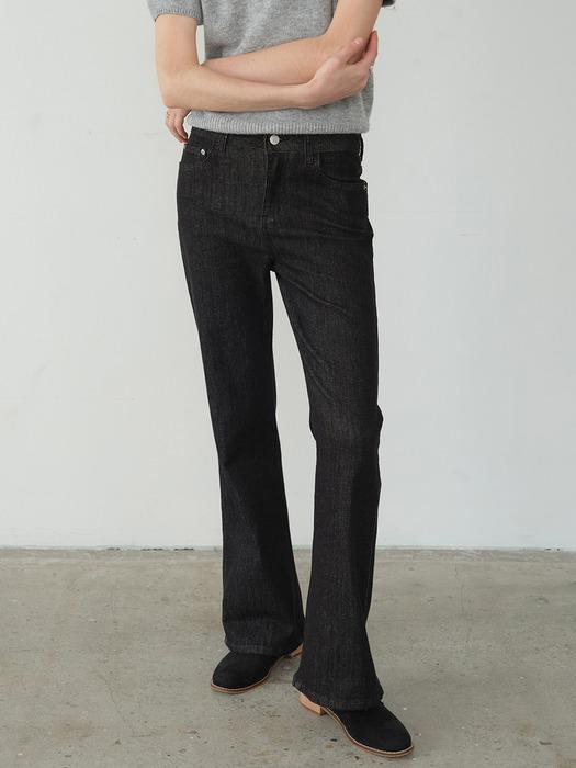 컴포터블 부츠컷 생지 데님 DARK DENIM