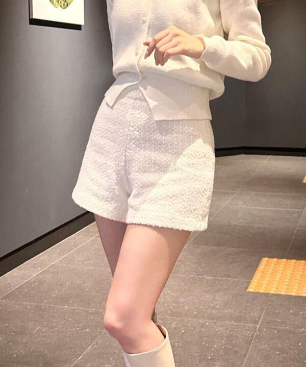 [울50] 휘뚤마뚤 트위드 반바지 - 2color