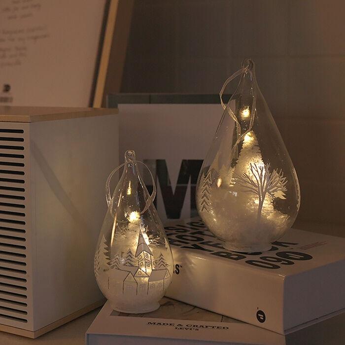 화이트 트리 테이블&오너먼트 조명