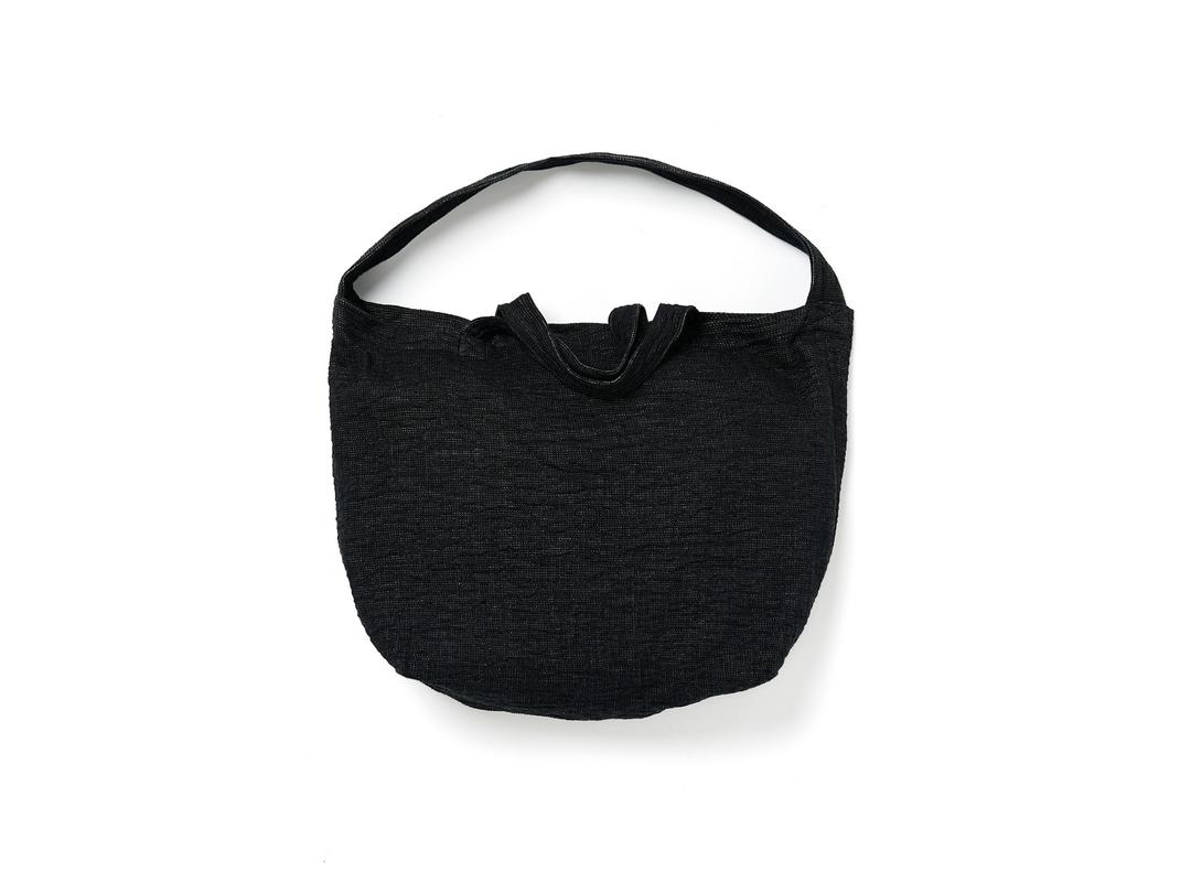 Via Laurie linen tote bag (Black)