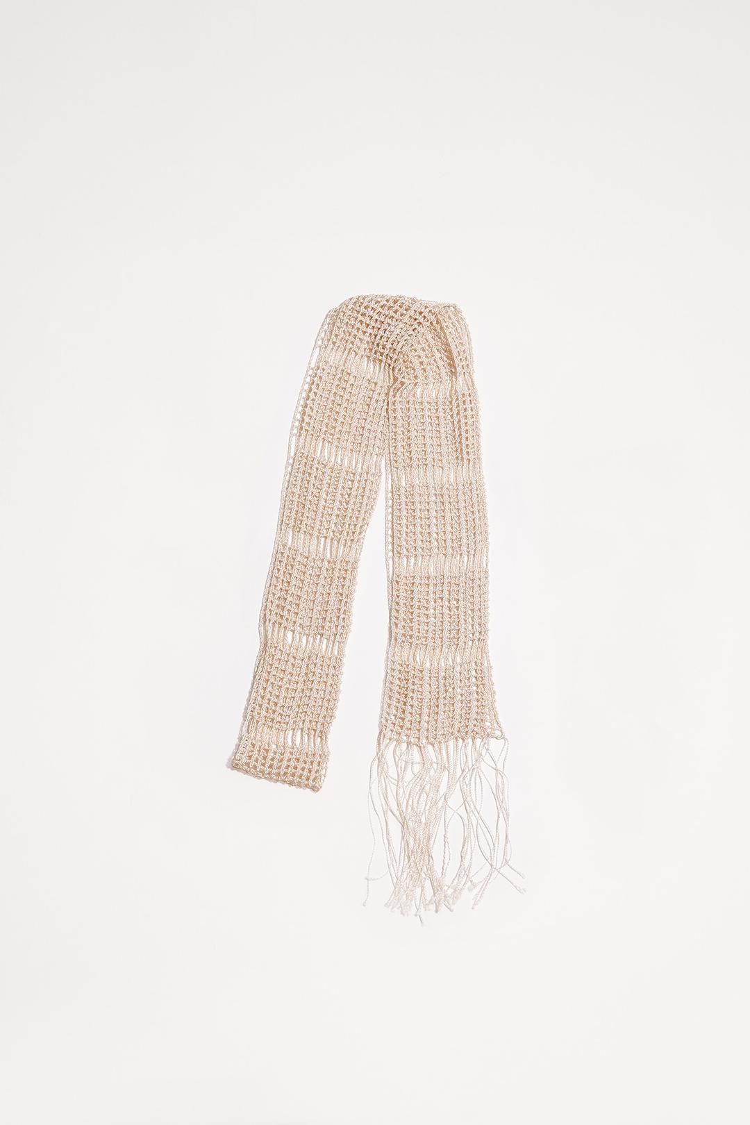 KNIT SCARF BEIGE