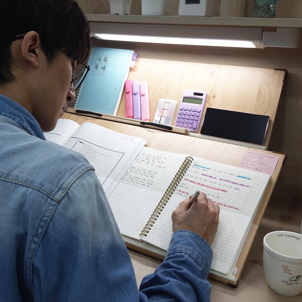 초대형 위즈2단독서대 에이블70 슬라이드레일 원목 책받침대 70A2 필기독서대