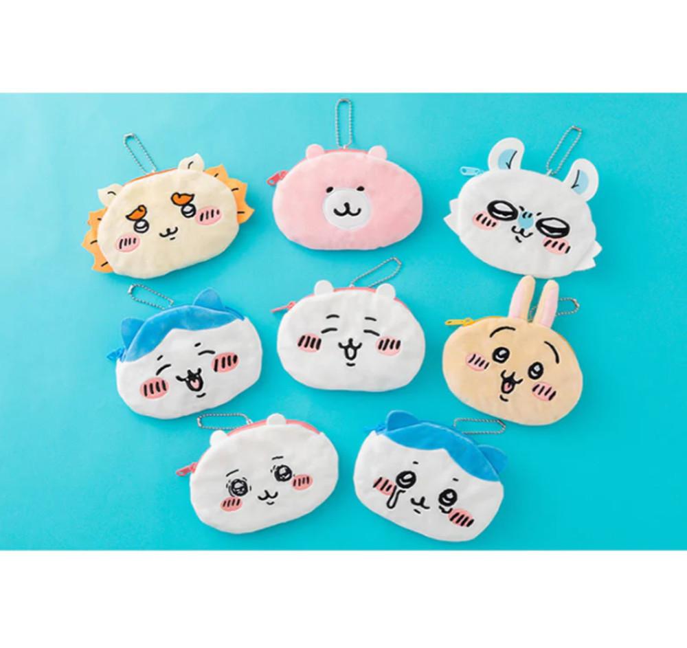 치이카와 얼굴 파우치 오카오 파우치 / 하치와레 우사기 모몽가 포셰트 시사 먼작귀 정품 공식 굿즈 농담곰