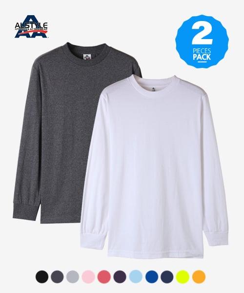 (2PACK) 1304 무지 긴팔티