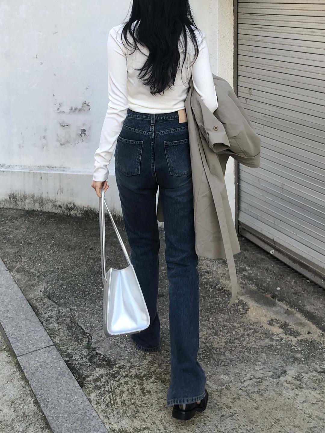 스트레이트 슬릿 진 (2color)