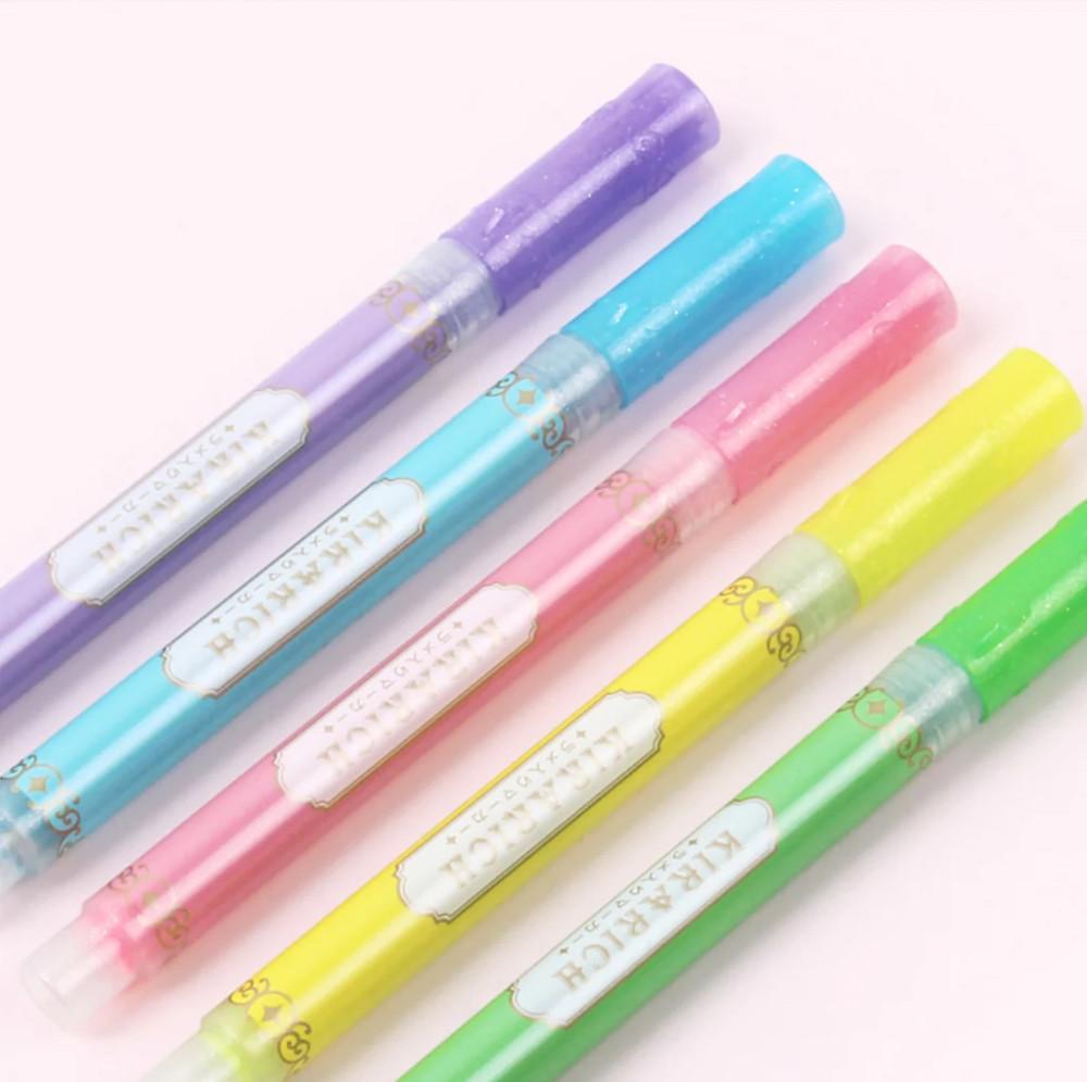 제브라 키라리치 글리터 형광펜 5색 단품 세트