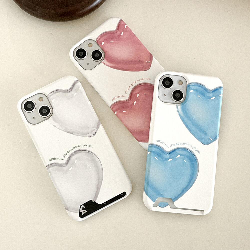 pure love 디자인 [카드수납 폰케이스]