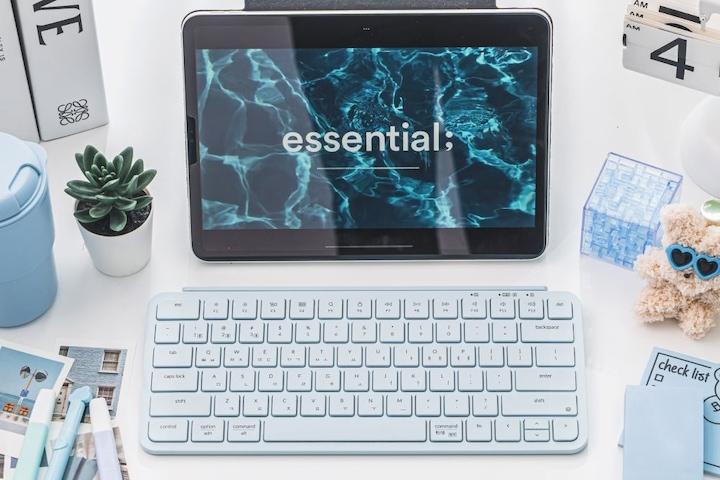 [주말특가] 단독 B1 미니 무선 슬림 블루투스 저소음 키보드 멀티페어링 4in1