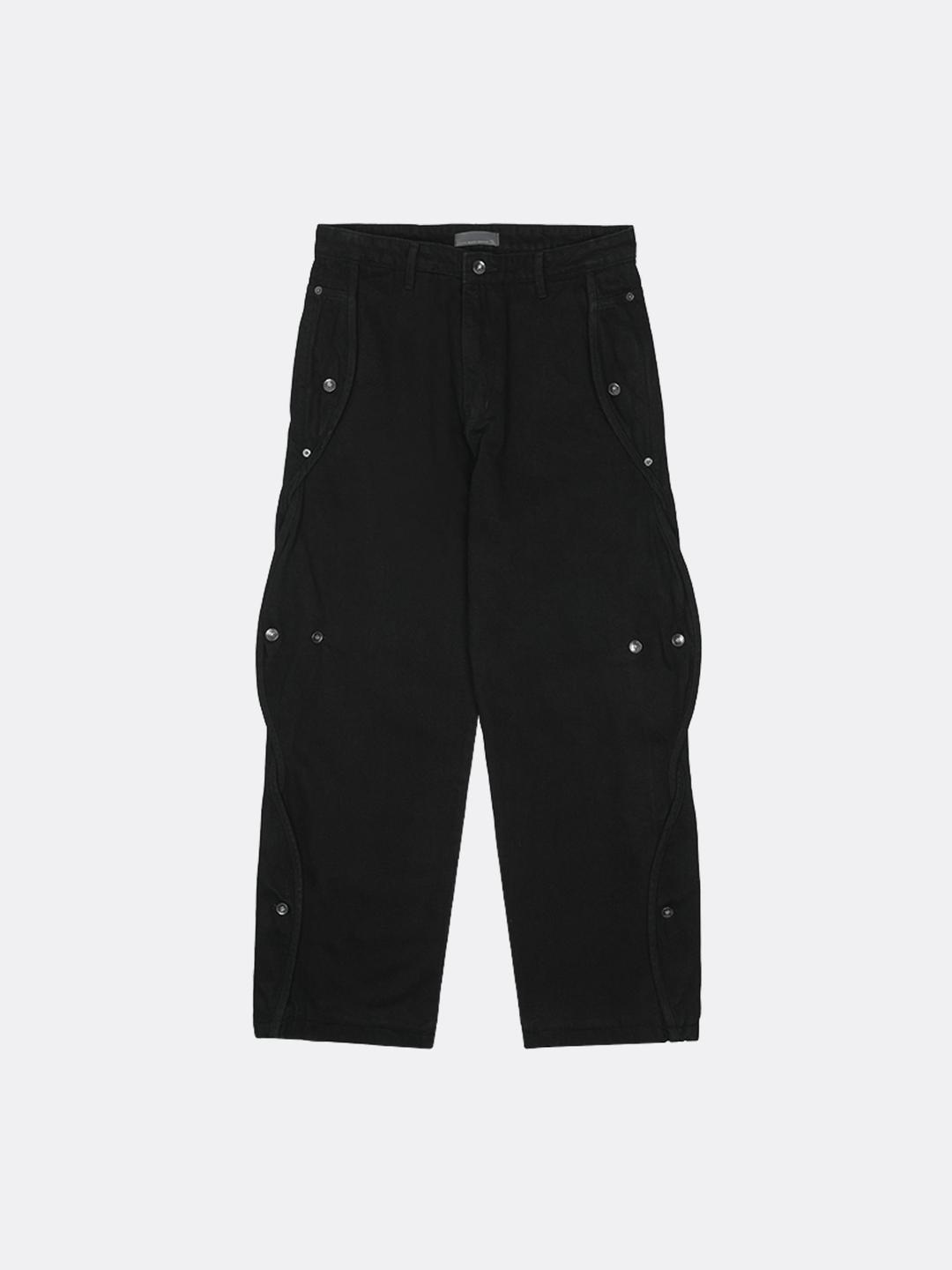 산산기어 COTTON WAVE PANTS-BLACK
