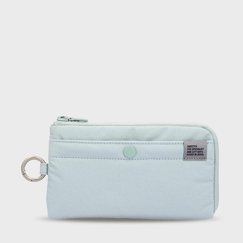 HALF ZIP WALLET 001 L Light Blue