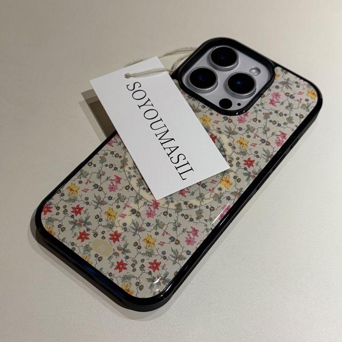 [+맥세이프] bloom color Ivory 에폭시범퍼케이스