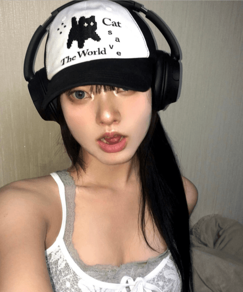 [무센트 X 캣세월 콜라보] 픽셀 아트 볼캡 (블랙)