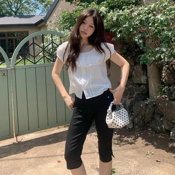 [3차]_[김나영 착용] CIGARETTE CAPRI PANTS (BLACK)