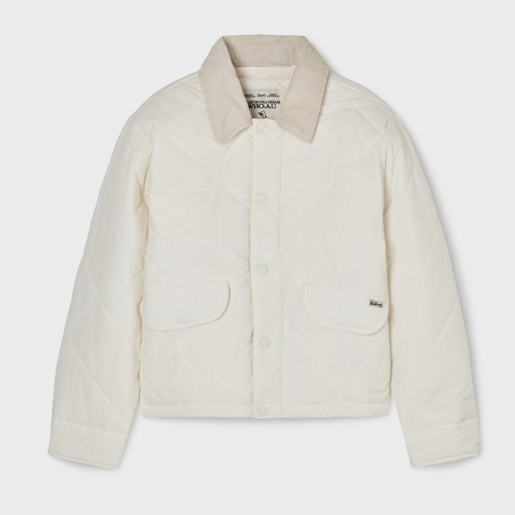 Detachable Collar Quilted Jacket(F) / WHJPG1112F