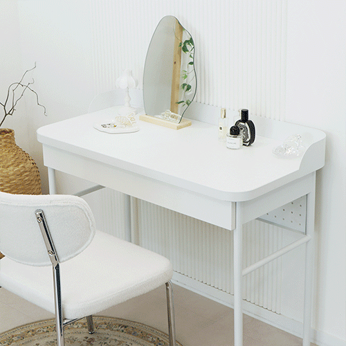 두잉 화이트 콘솔 서랍 화장대