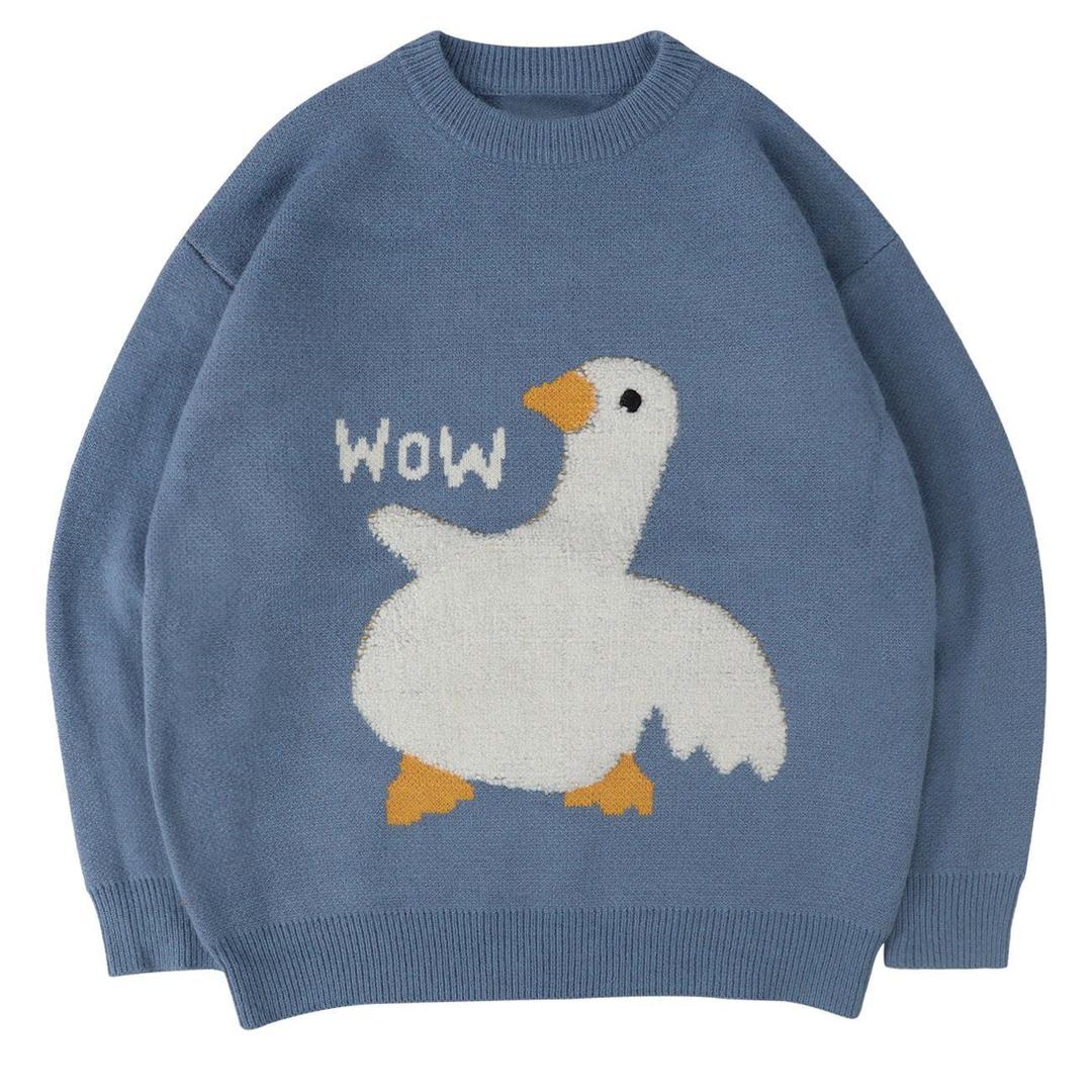 Aelfric Eden Wow Goose Sweater - Blue / XS