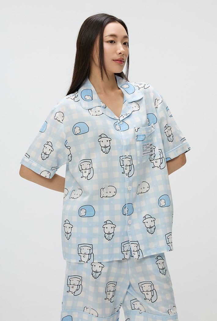 [6/23 순차출고] [가나디] 반팔 파자마(LIGHT BLUE)_SPPPF38U02
