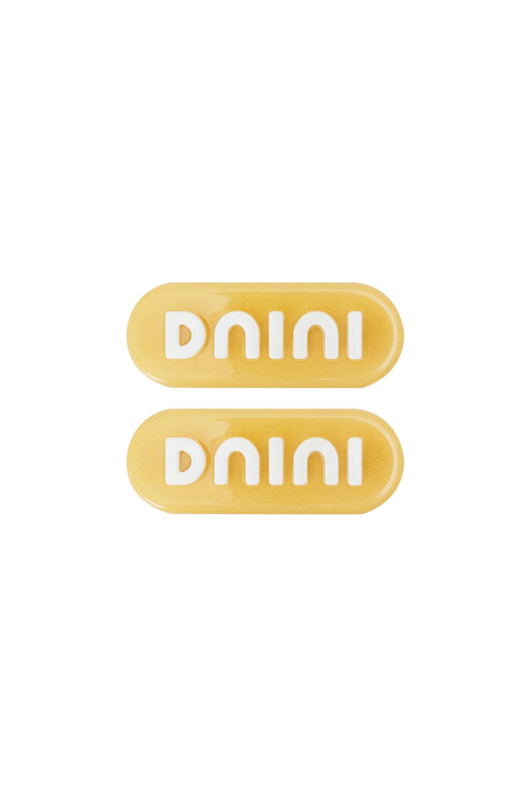 DNINI Logo Barrettes(Mustard)