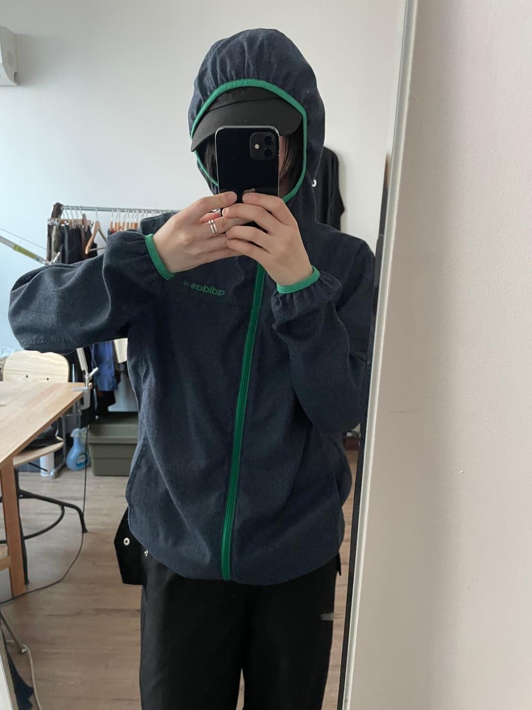 아디다스 데님 컬러 후드집업 바람막이 | 후루츠패밀리