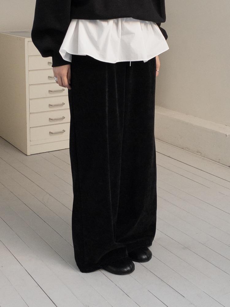 Velvet flow pants