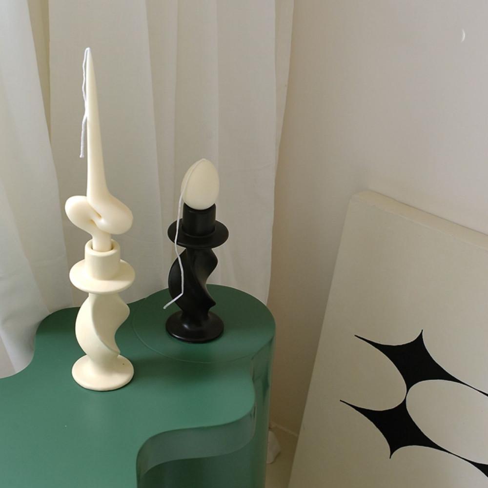 로테이팅 캔들 홀더 세라믹 촛대 인테리어 오브제 빈티지 레트로 엔틱 북유럽 스타일