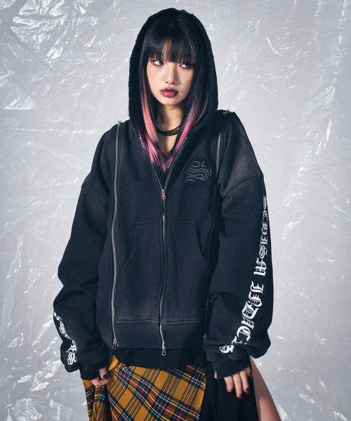 ASSEMBLY ZIP HOODIE BLACK