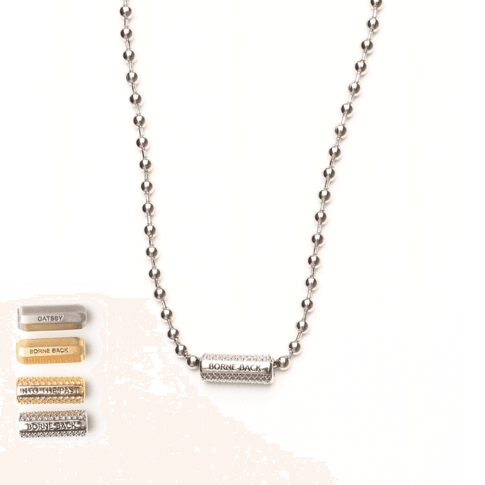 Gatsby Silver Ball Chain Necklace
