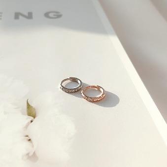 Block 346 써지컬스틸 큐빅 링피어싱