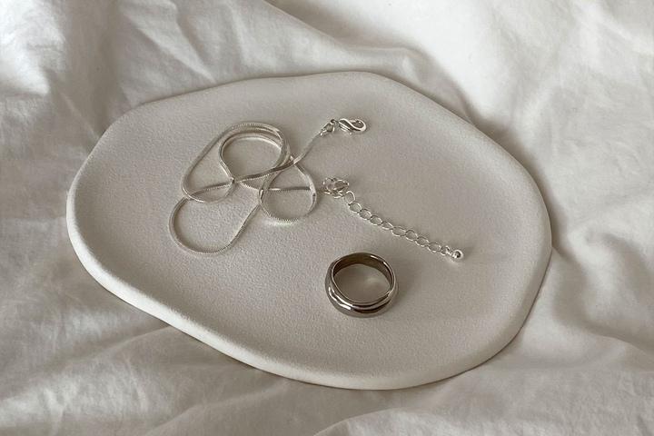 플랫 도자기 트레이 2colors