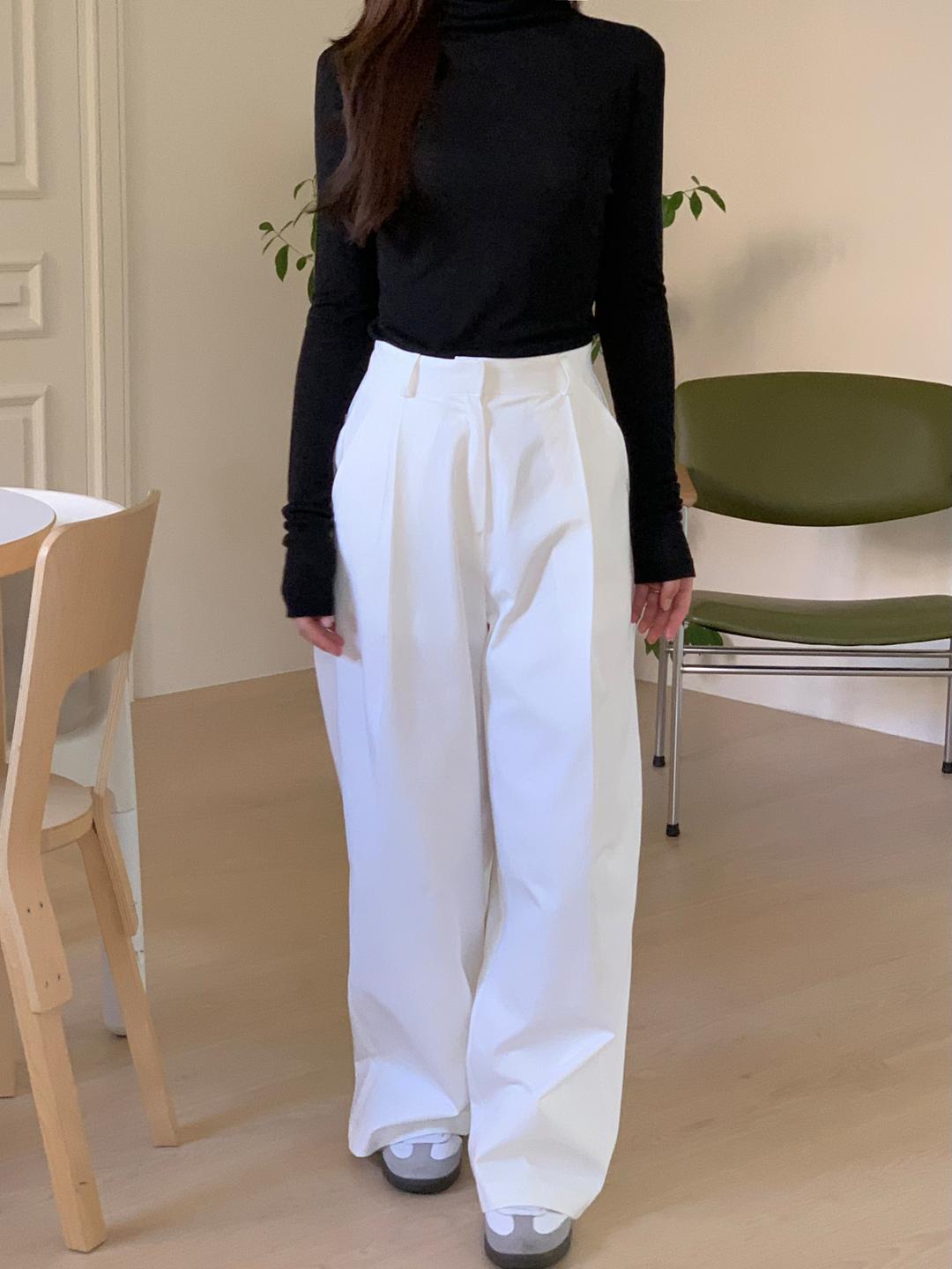 [fw ver.] Song pintuck pants (2 colors)