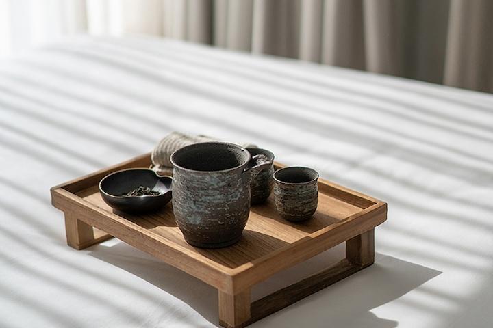 티크 원목 다과상 찻상 교자상 우드 소반
