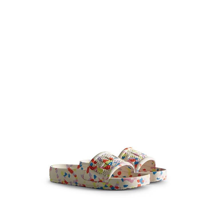 [WOMEN] 친환경 블룸 폼 마블 슬라이드 - 셰이디드화이트 WFD4019EVASHW