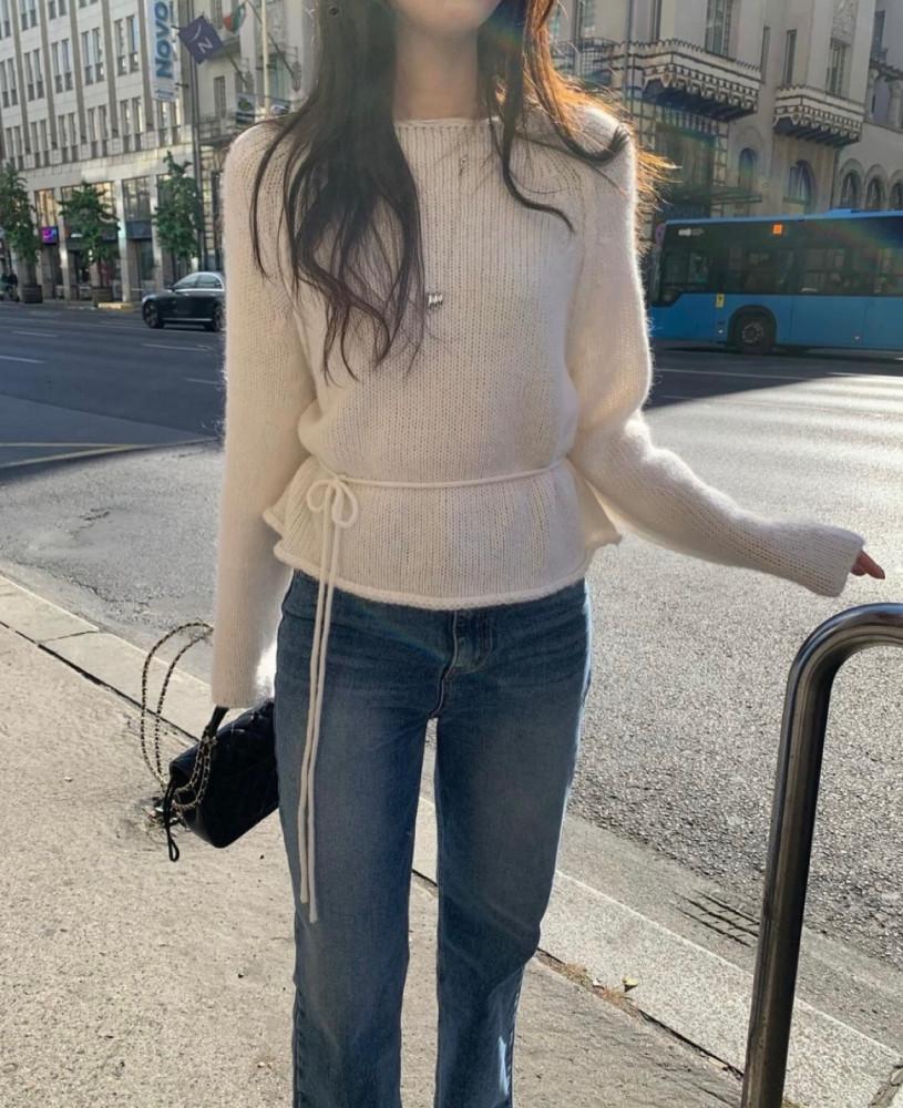 [MUNIATE/무니에트] poster 포스터 윈터 나그랑 니트 긴팔 알파카 nt