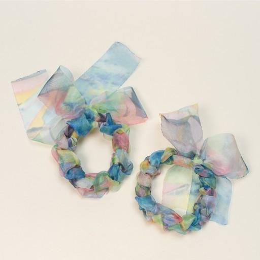 새콤달콤 오간자 리본 머리끈 / 7컬러