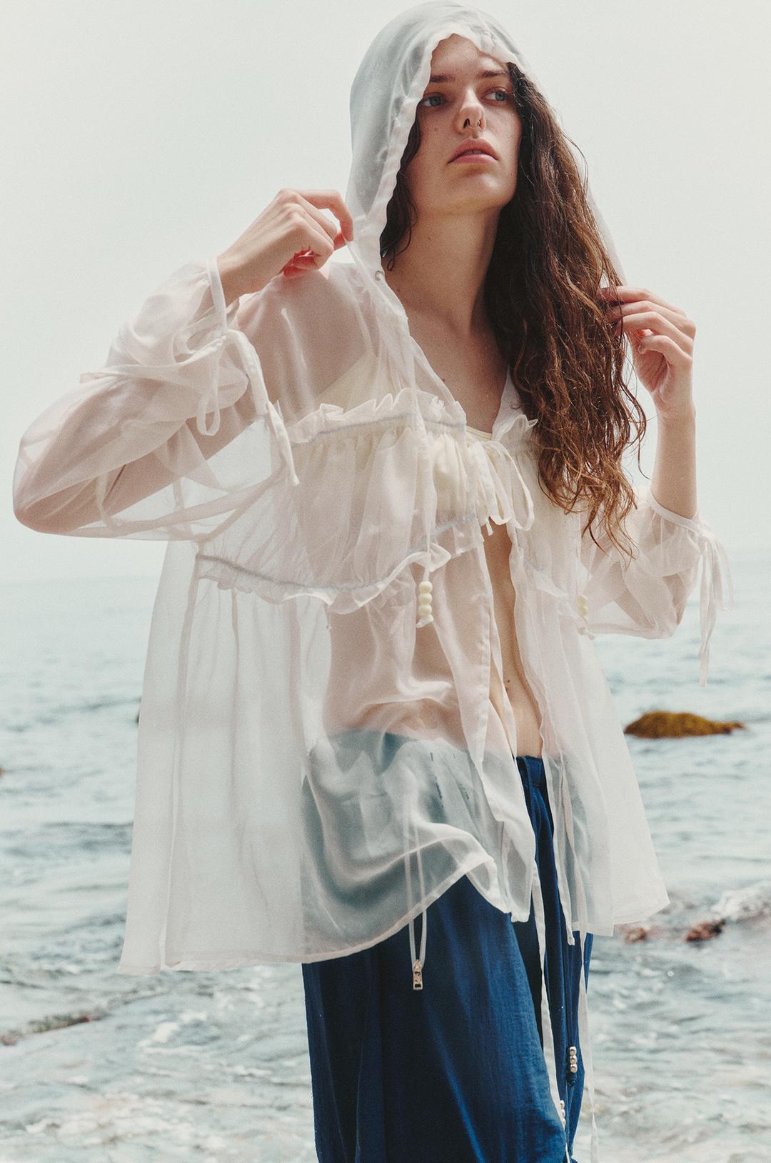 G_PUFF SLIP JUMPER / WHITE